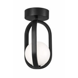 Milan 12W 1 LED Flush Mount 14.25 Inch Tall and 7.38 Inch Wide by AFX - MLNC07LAJUD
