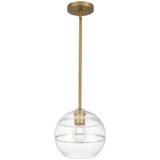 Swirl 1 Light Pendant 8.25 Inch Tall and 8.5 Inch Wide by Access - 63092