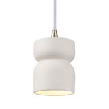 Radiance 1 Light Modern Mini Pendant 5 Inch Tall by Justice Design - CER-6500