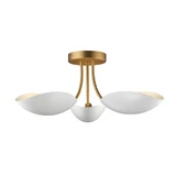 Maris 3 Light Semi Flush Mount 8 Inch Tall and 22 Inch Wide by Maxim - 10823