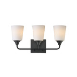 Hudson 3 Light Bath Vanity 9.75 Inch Tall and 20.5 Inch Wide by Maxim - 12883