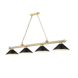 Cordon 4 Light Billiard 14.5 Inch Tall and 14 Inch Wide by Z Lite - 2306-4-BILL-MSHADE_1