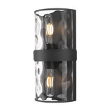 Meridian 2 Light Wall Sconce 12 Inch Tall and 6 Inch Wide by Z Lite - 3053-2SS