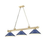 Cordon 3 Light Billiard 14.5 Inch Tall and 14 Inch Wide by Z Lite - 2306-3-BILL-MSHADE