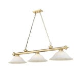 Cordon 3 Light Billiard 14 Inch Tall and 16 Inch Wide by Z Lite - 2306-3-BILL-GL16SHADE