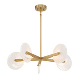 Ainslie 4W 5 LED Chandelier 8 Inch Tall and 30 Inch Wide by Savoy House - 1-9305-5