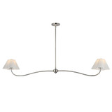 Saxon 2 Light Linear Pendant 10.25 Inch Tall and 62 Inch Length by Maxim - 18102