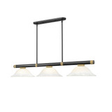 Vanguard 3 Light Billiard 8.5 Inch Tall and 16 Inch Wide by Z Lite - 3050-3-16