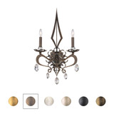 Persephone 2 Light Wall Sconce 24.5 X 8 Inch Wide by Schonbek Signature - S78602