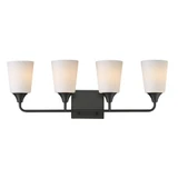 Hudson 4 Light Bath Vanity 9.75 Inch Tall and 28.25 Inch Wide by Maxim - 12884