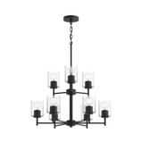 Replay 9 Light Chandelier 28 Inch Tall and 25 Inch Wide by Progress - P400481