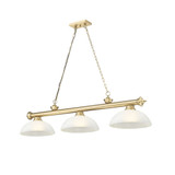Cordon 3 Light Billiard 13.5 Inch Tall and 14 Inch Wide by Z Lite - 2306-3-BILL-DSHADE