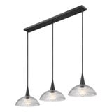 Lunelle 3 Light Linear Chandelier 9.25 Inch Tall and 12 Inch Wide by Z Lite - 3051P12-3L