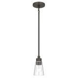 Erma 1 Light Mini Pendant 7.5 Inch Tall and 4 Inch Wide by Kichler - 52444_1