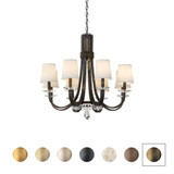 Catalena 8 Light Chandelier 30 Inch and 31 Inch Wide by Schonbek Signature - S88608