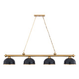 Cordon 4 Light Billiard 14.5 Inch Tall and 13.25 Inch Wide by Z Lite - 2306-4-BILL-D12MSHADE