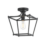 Clifton 1 Light Semi Flush Mount 11.75 Inch Tall and 10 Inch Wide by Maxim - 25311
