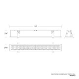 Multi Stealth 38W LED 12 Cell Narrow Flood Trim Downlight 19 Inch by WAC - R1GDT12-N