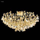 Cast Leaf 12 Light Flush Mount 14 Inch Tall and 32 Inch Wide by James Moder - 97074