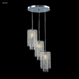Contemporary 3 Light Chandelier 39 Inch Tall X 16 Inch Wide by James Moder - 41044