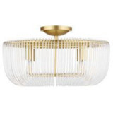 Pierce 4 Light Flush Mount 11 Inch X 20 Inch Wide by Visual Comfort Studio - CF1144