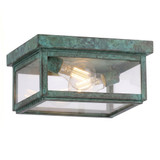 Branford 2 Light Outdoor Semi Flush Mount Brass Traditions by Innovations - 91122