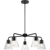 Senda 5 Light Chandelier 9.63 Inch Tall and 30 Inch Wide By Generation - PLCH100