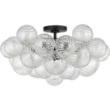Zia 3 Light Flush Mount 12.28 Inch Tall and 22.83 Inch Wide By Generation - PLFM109