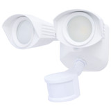 20W LED Dual Head Security Flood Light with Motion Sensor 7.64 Inch by Nuvo - 65/1401_p