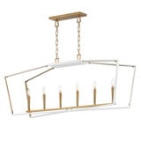 Melrose 6 Light Linear Pendant 13 Inch Tall and 20 Inch Wide by Maxim - 28616