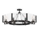 Aenon 8 Light Semi Flush Mount 30 Inch Tall and 32 Inch Wide by Golden - 3164-8SF