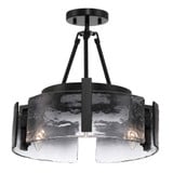 Aenon 3 Light Semi Flush Mount 10 Inch Tall and 16.5 Inch Wide by Golden - 3164-3SF_1