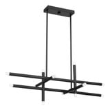 Manhattan 36W 12 LED Linear Chandelier 17.75 Inch X 22 Inch Wide by Thesis - 207295A