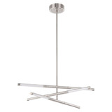 Overture 26W 6 LED Chandelier 5.5 Inch Tall and 24 Inch Wide by Thesis - 207279A