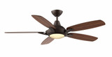 Solero 5 Blade Ceiling Fan with Light Kit 52 Inch Wide by Wind River Fans - WR1440