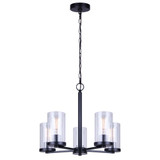 Britton 5 Light Chandelier 18 Inch Tall and 21 Inch Wide by Canarm Inc - ICH1234A05