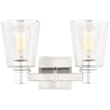 Alessa 2 Light Bath Vanity 9.38 X 13.63 Inch Wide by Visual Comfort Studio - CV1032