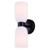 Darius 2 Light Wall Sconce 13.5 Inch Tall and 4.75 Inch Wide by Canarm Inc - IWF1251A02