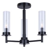 Benson 3 Light Semi Flush Mount 14 Inch Tall and 16 Inch Wide by Canarm Inc - ISF1205A03