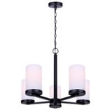 Britton 5 Light Chandelier 18.13 Inch Tall and 21 Inch Wide by Canarm Inc - ICH1234A05-FO