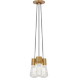 Alva 9W 3 LED Pendant 7.1 Inch Tall X 9 Inch Wide by Visual Comfort Modern - 700TDALVPMC3UNB