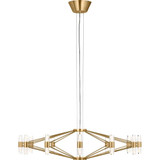 Lassell 47.6W 24 LED Chandelier 9.4X36.3 Inch Wide by Visual Comfort Modern - SLCH24927