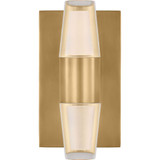 Lassell 277V 7.2W 2 LED Single Short Wall Sconce by Visual Comfort Modern - SLWS31327-277