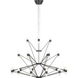 Lassell 71.4W 42 LED 3 Tier Chandelier 31.8 X 46 by Visual Comfort Modern - SLCH24627