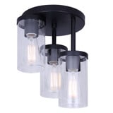 Britton 3 Light Semi Flush Mount 12.75 Inch X 10.75 Inch Wide by Canarm Inc - ISF1234A03