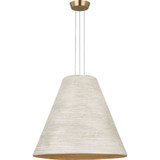 Karam 18.8W 1 LED Tapered Pendant 21 Inch Wide by Visual Comfort Modern - SLPD12527