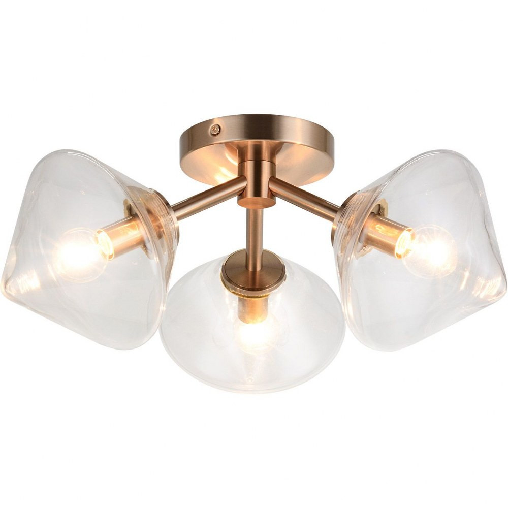 Novo 40W 3 Light 15 Inch Wide Flush Mount by Matteo - X81743