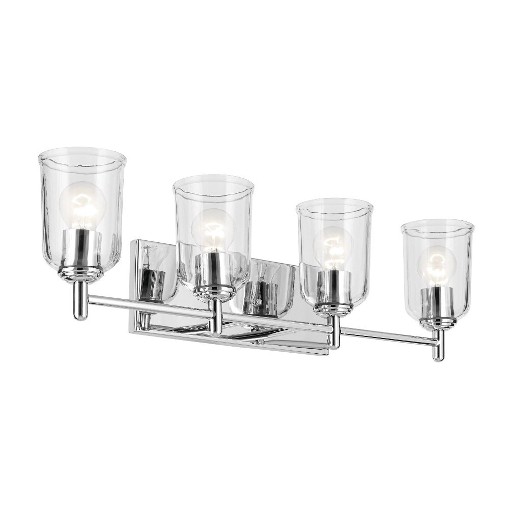 Shailene 4 Light Clear Glass Vanity Light by Kichler - 45575C