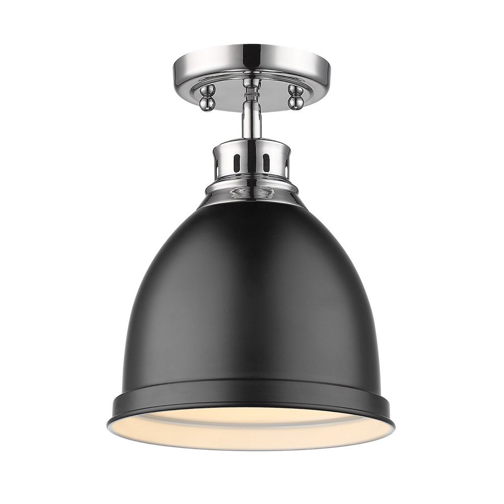 Duncan 1 Light 8.88 Inch Wide Flush Mount by Golden - 3602-FM