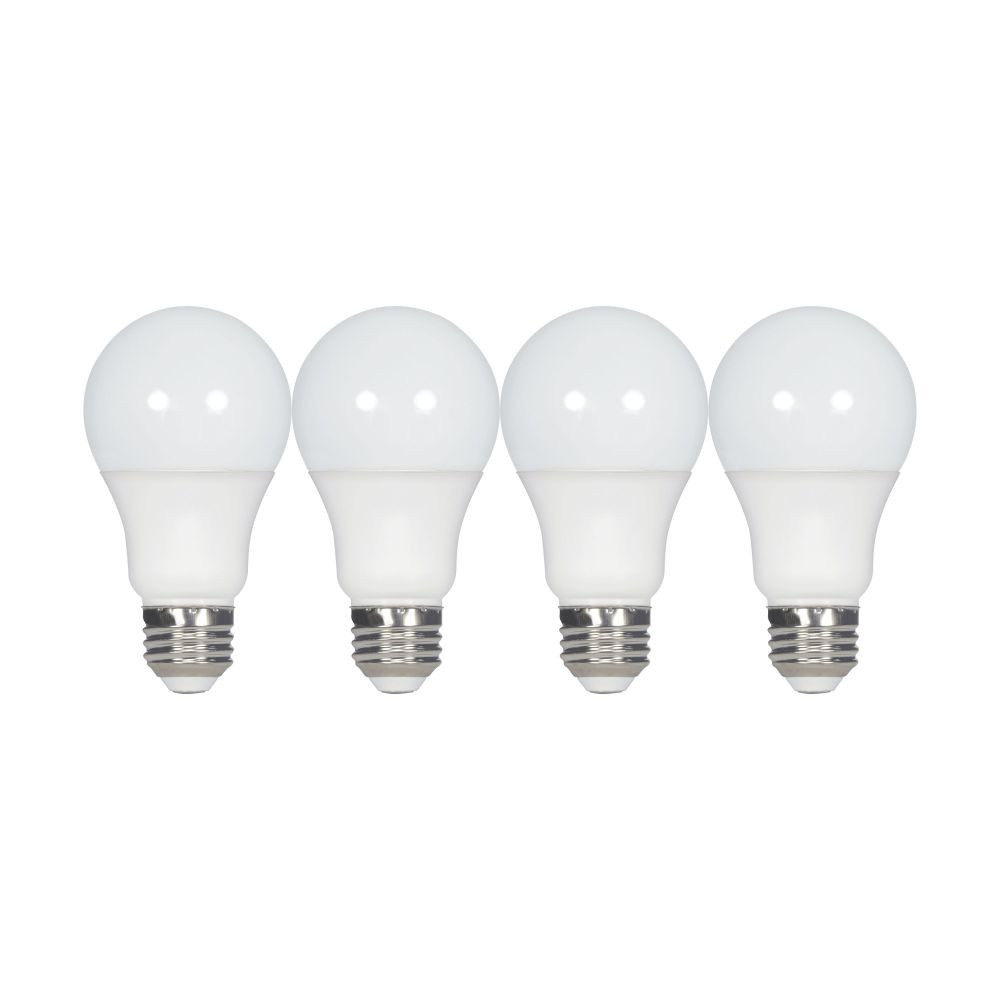 9.5W A19 Medium Base LED Bulb (Pack of 4) 2.36 X 4.33 Inch Length by Satco - S39596_p
